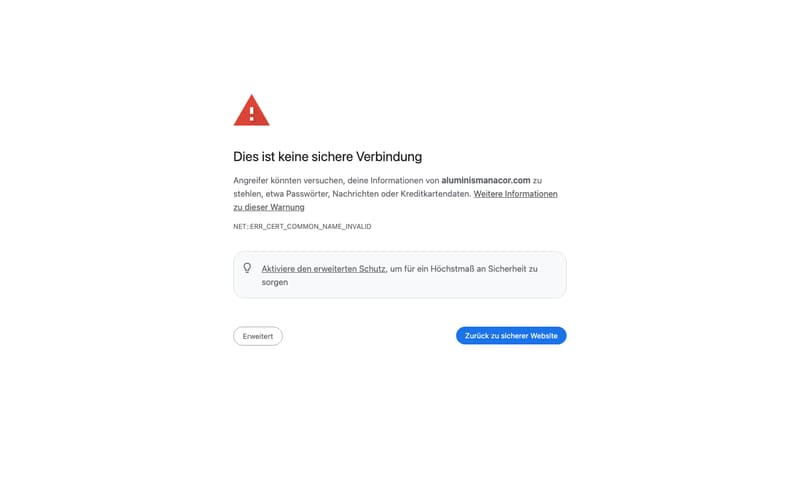 Website von Aluminis Manacor S.L.