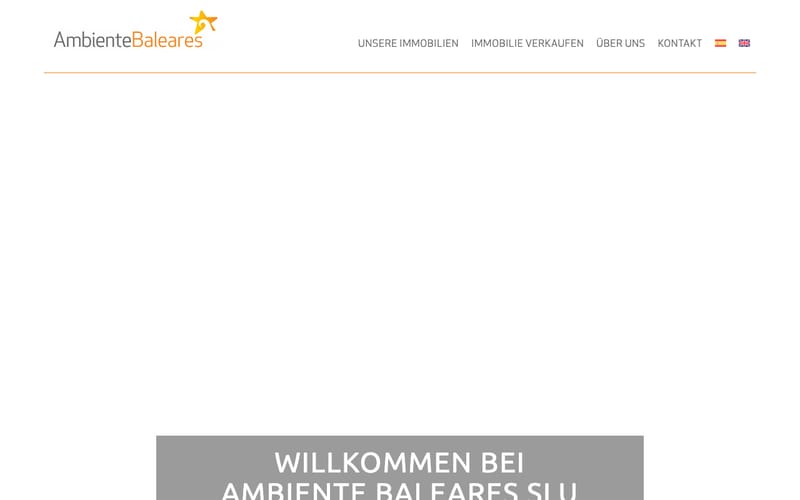 Website von Ambiente Baleares