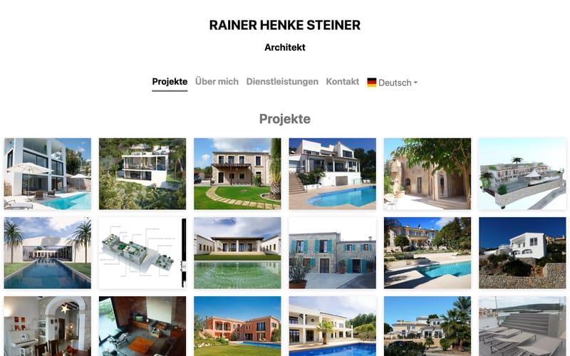 Website von Architekturbuero Rainer Henke Steiner