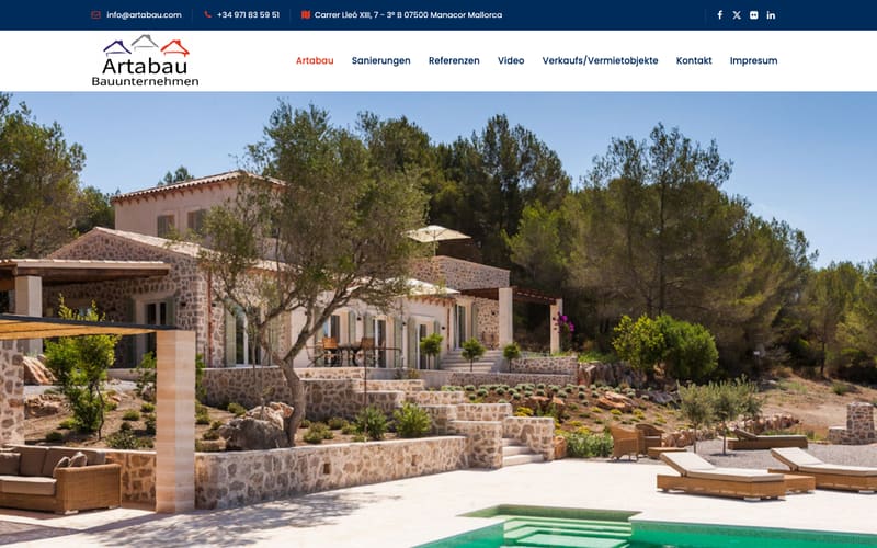 Website von Artabau