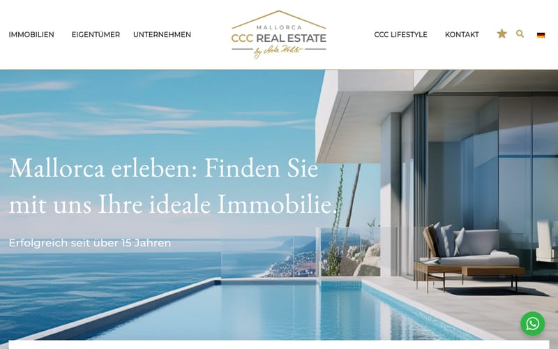 Website von CCC Real Estate