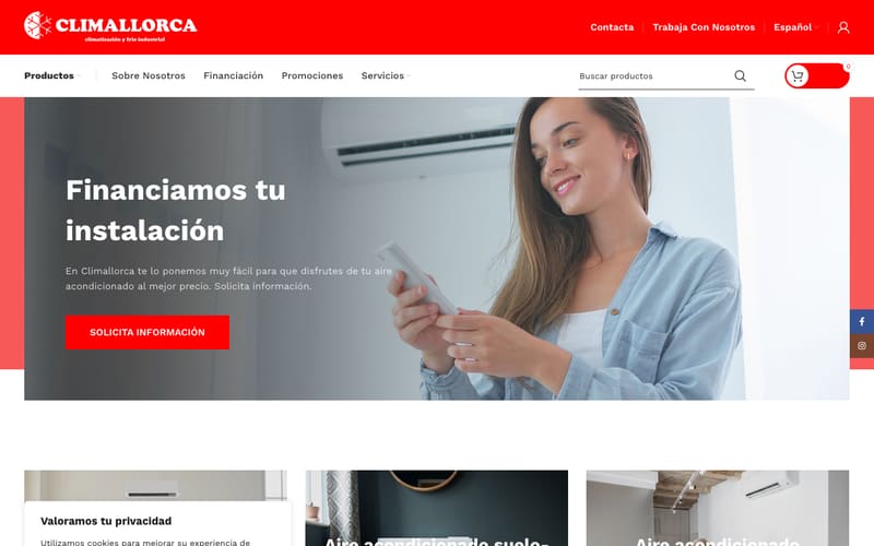 Website von Climallorca