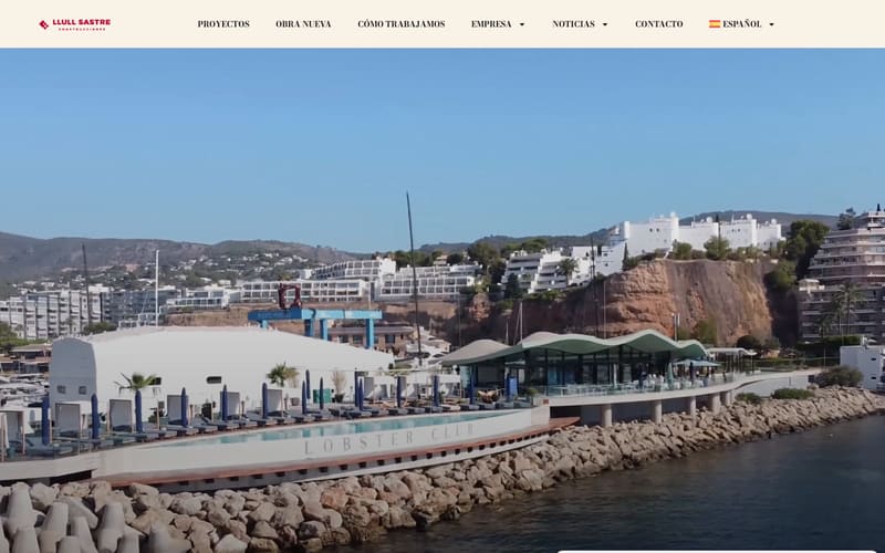 Website von Construcciones Llull Sastre
