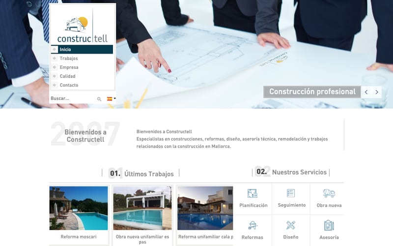 Website von Constructell