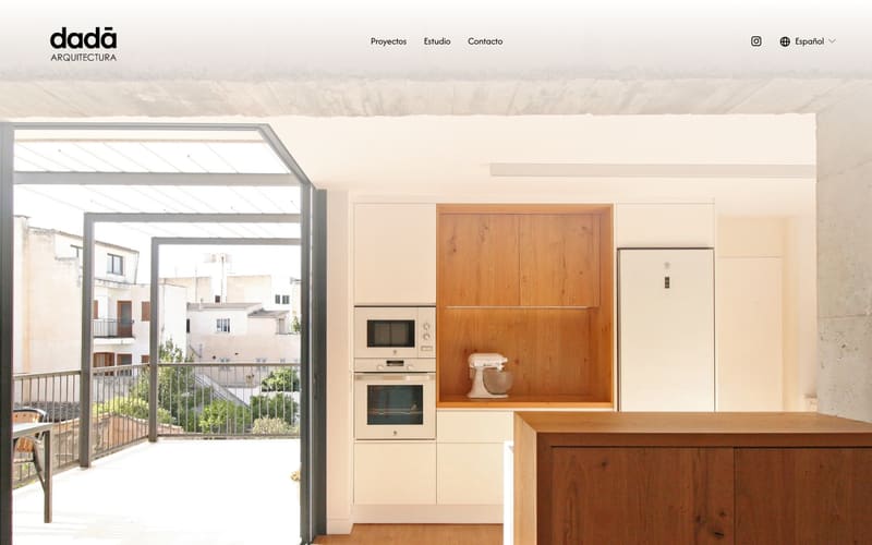 Website von dada arquitectura