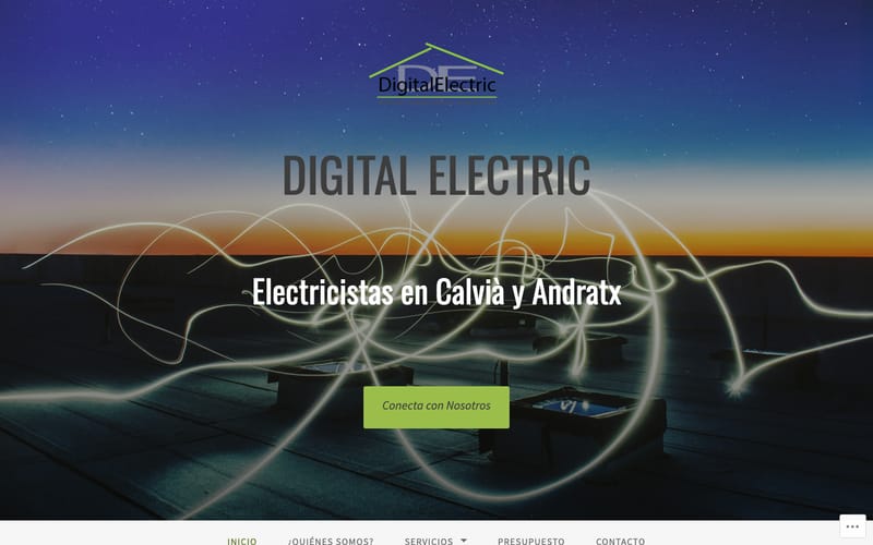 Website von Digital Electric