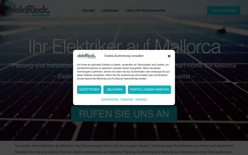 Website von ElektRieck
