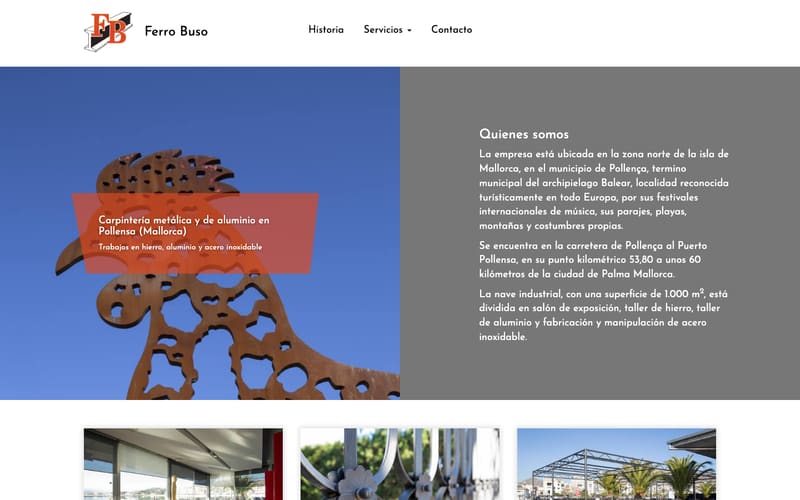 Website von Ferro Buso S.L.