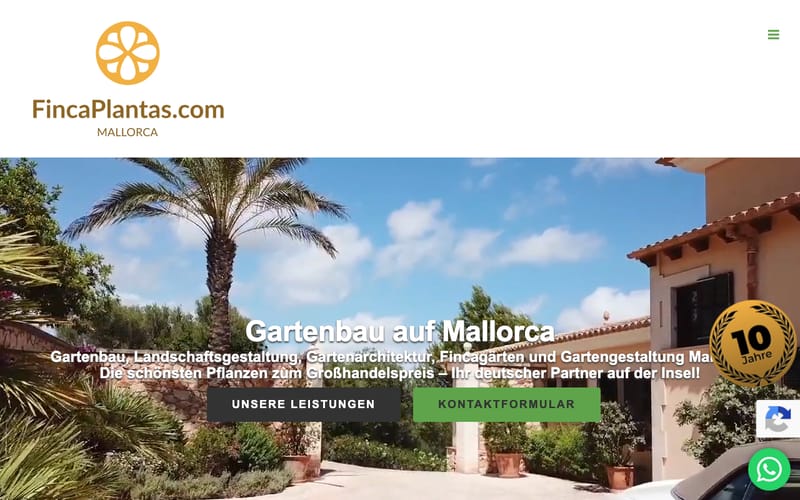Website von FincaPlantas