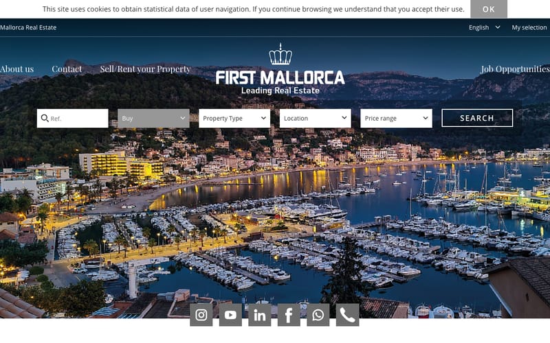 Website von First Mallorca