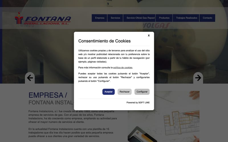 Website von Fontana Instalaciones S.L.