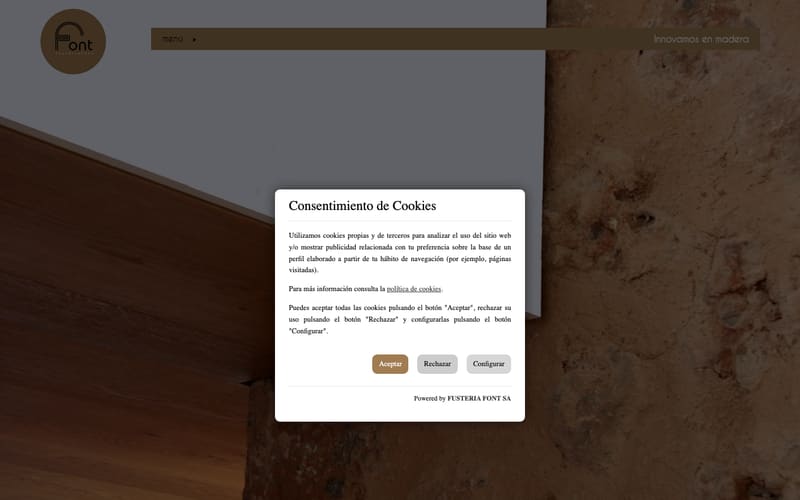 Website von Fusteria Font S.A.