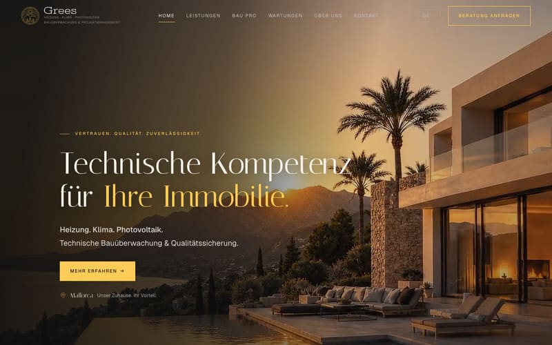 Website von Grees HKP S.L.U.