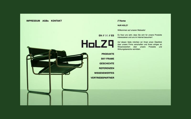 Website von Holz9 - Tischlerei Josef Neuner