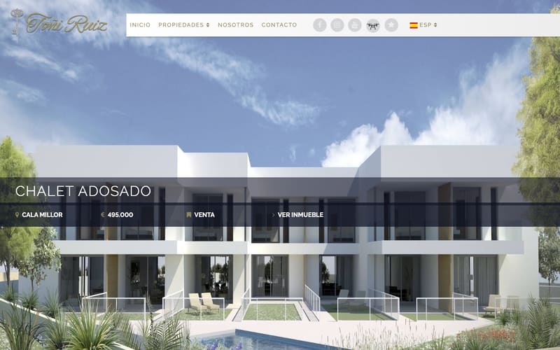 Website von Immobilien Toñi Ruiz