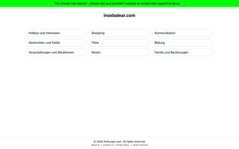Website von Inox Balear