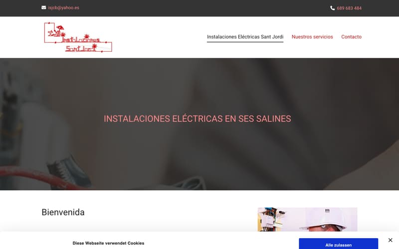 Website von Instalaciones Sant Jordi C.B.