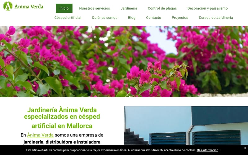 Website von Jardineria Anima Verda