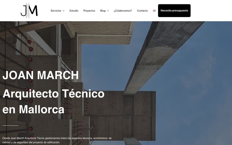 Website von Joan March Arquitècte Tècnic