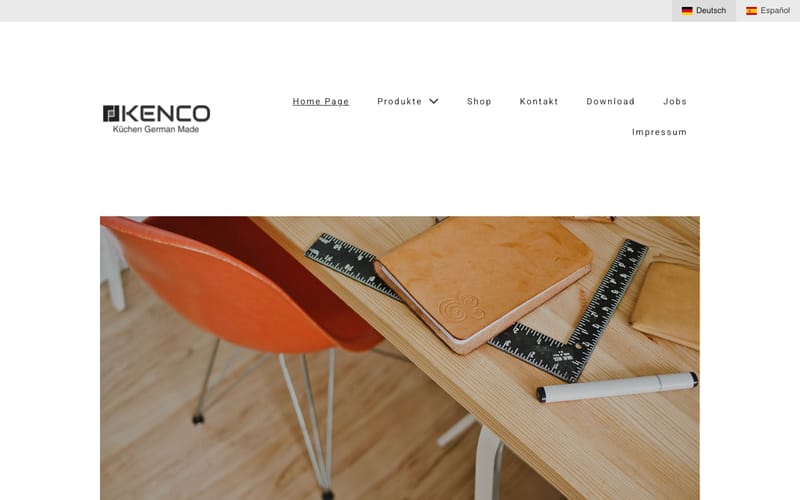 Website von KENCO Kitchen Design S.L.