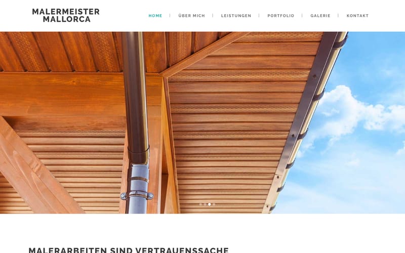 Website von Malermeister Soeren Weich