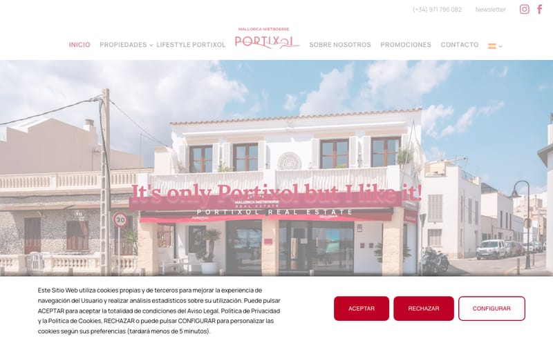 Website von Mallorca Mietboerse
