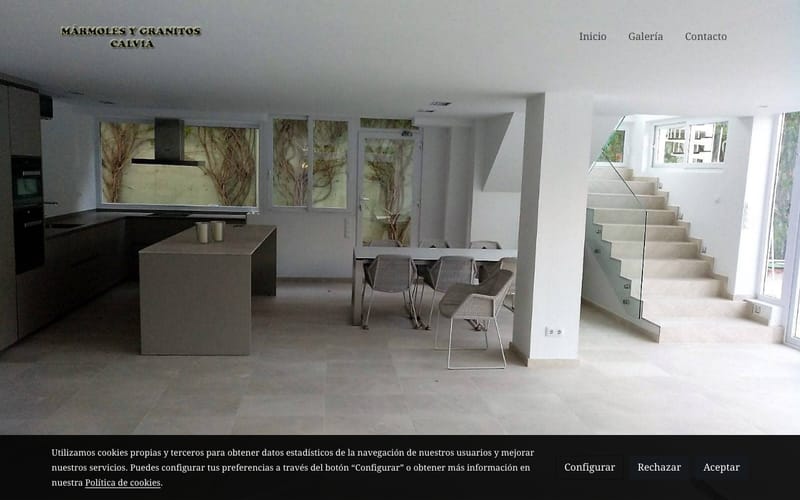 Website von Mármoles y Granitos Calvià S.L.