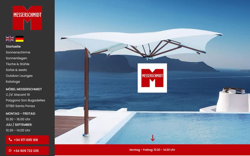 Website von Möbel Messerschmidt