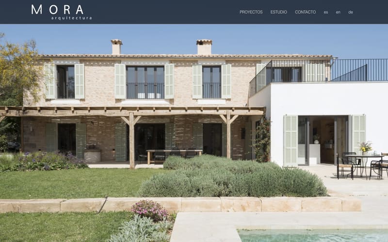 Website von Mora Arquitectura