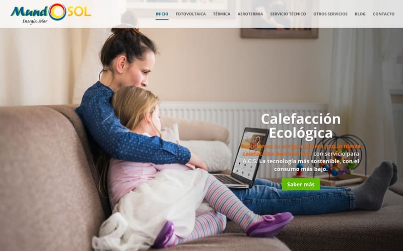 Website von MundoSol Renovables S.L.