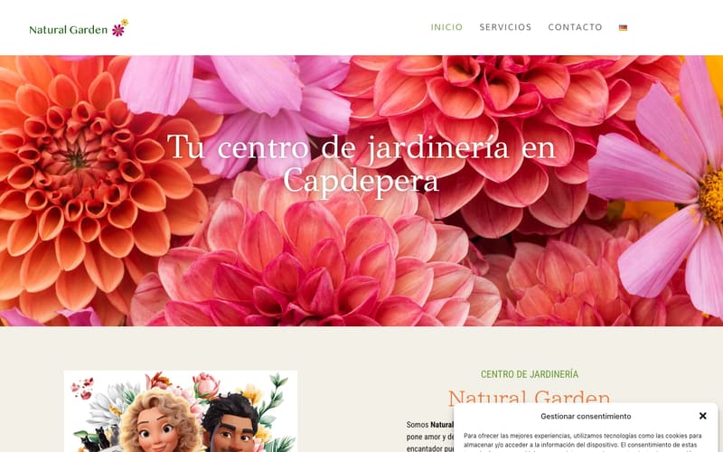 Website von Natural Garden