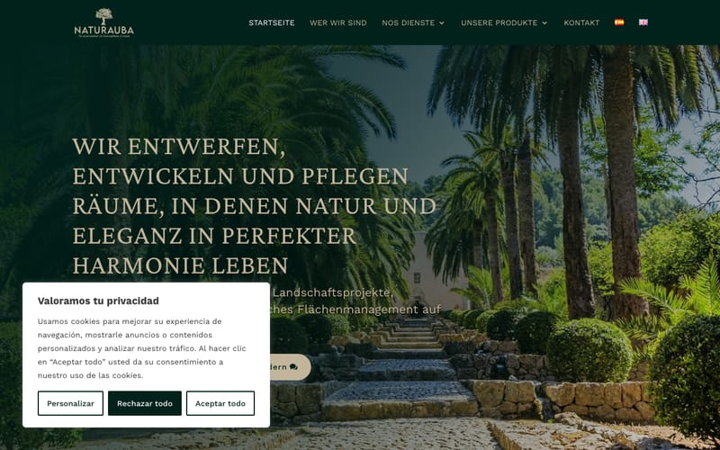 Website von Naturauba