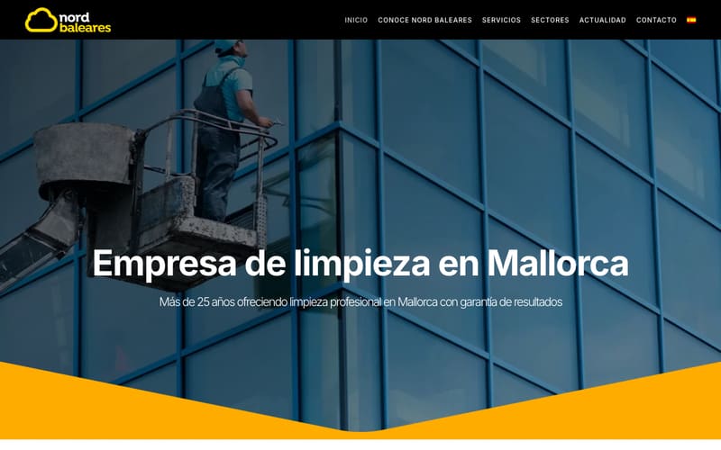 Website von Nord Baleares