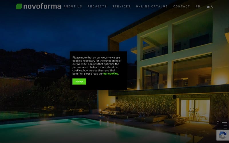 Website von Novoforma