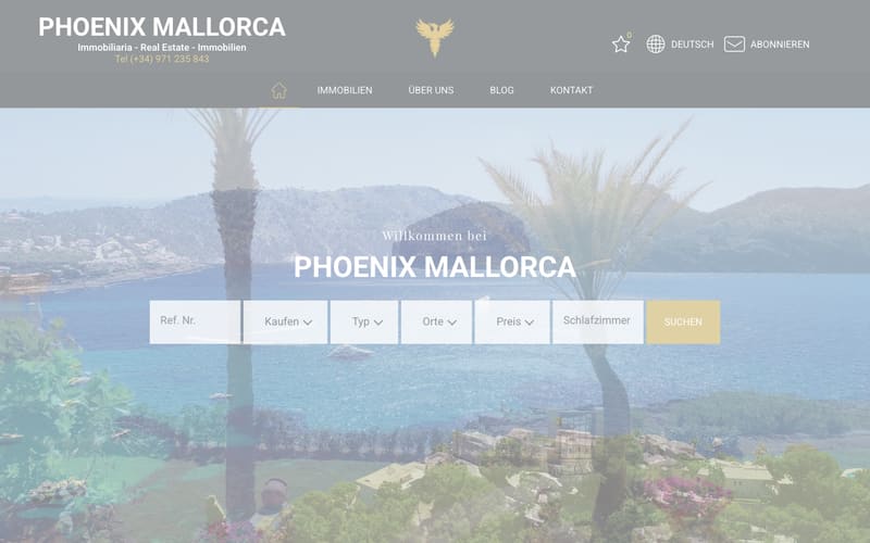 Website von Phoenix Mallorca