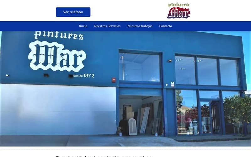 Website von Pinturas Mar Felanitx S.L.