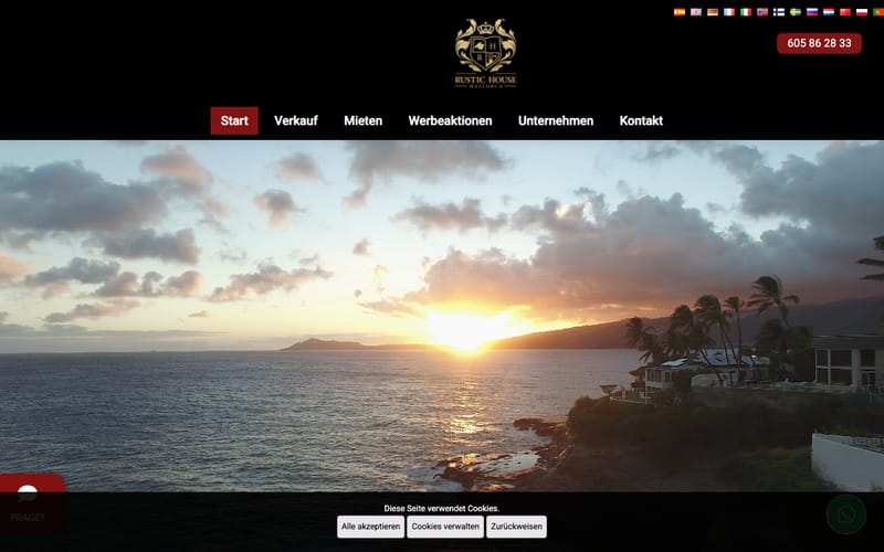 Website von Rustic House Mallorca