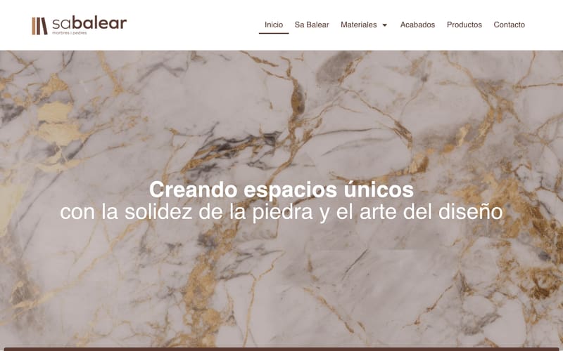 Website von Sa Balear Marbres i Pedres S.L.