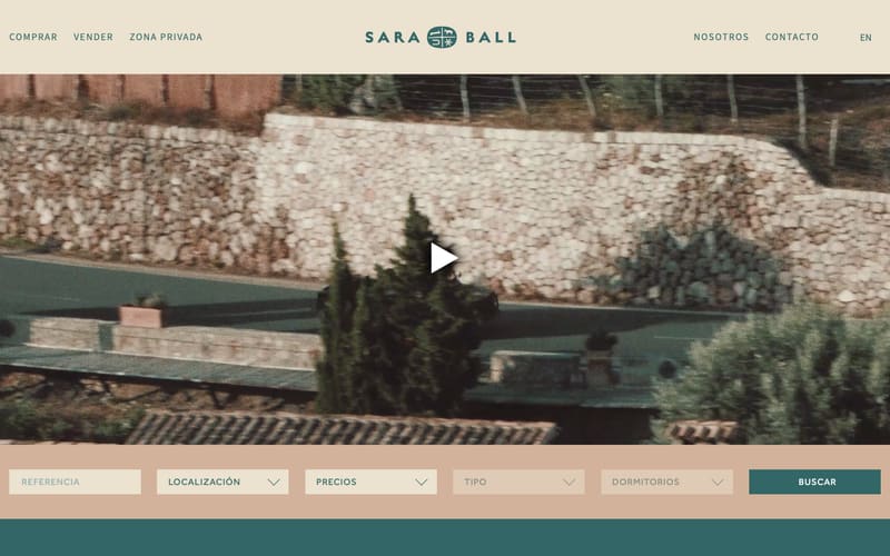 Website von Sara Ball Real Estate