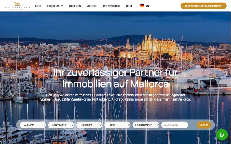Website von SGI Mallorca
