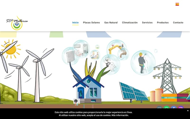 Website von SIP Mallorca