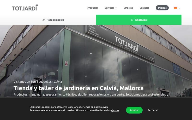 Website von Tot Jardí