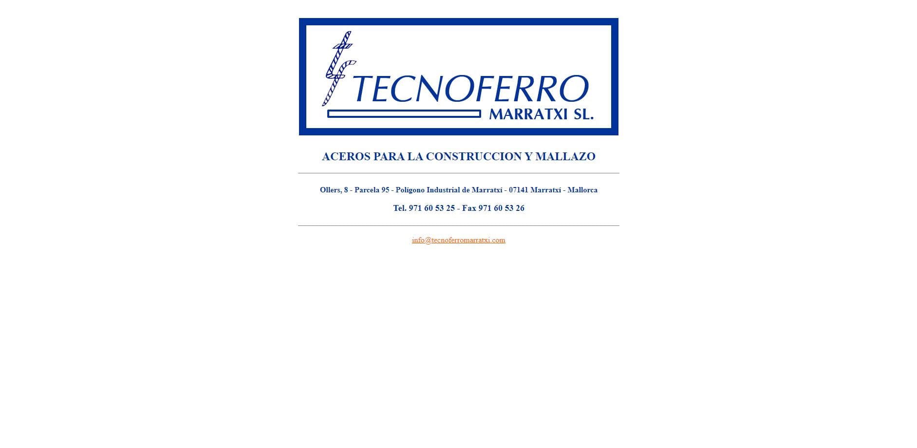 TECNOFERRO MARRATXÍ S.L.